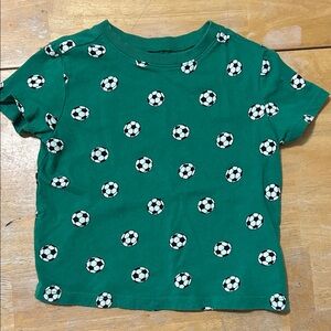 Old Navy Green Soccer Ball Kids Tee